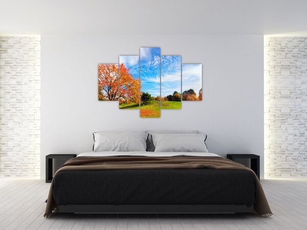 Slika - Jesenski krajolik (150x105 cm)