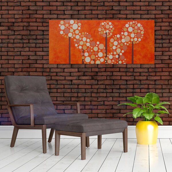 Slika - Narančasta šuma (120x50 cm)