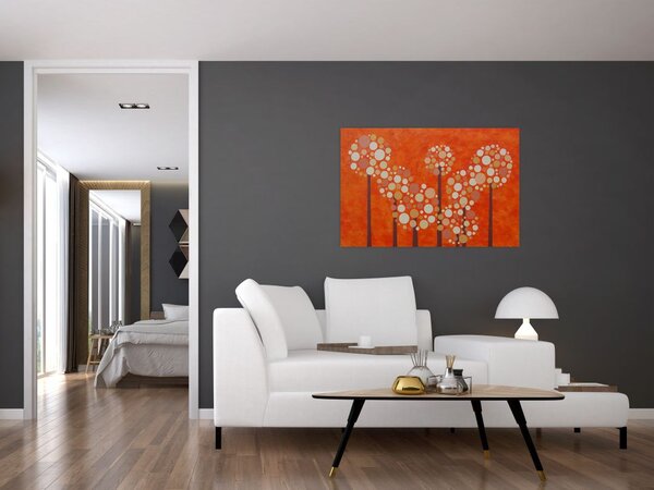 Slika - Narančasta šuma (90x60 cm)