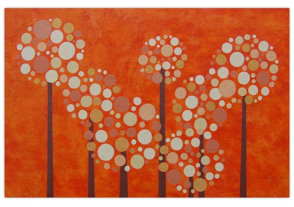 Slika - Narančasta šuma (90x60 cm)