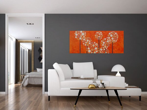 Slika - Narančasta šuma (120x50 cm)