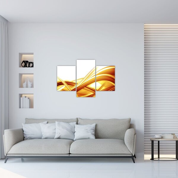 Slika -Žuta apstrakcija (90x60 cm)