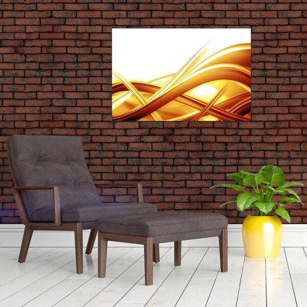Slika -Žuta apstrakcija (90x60 cm)