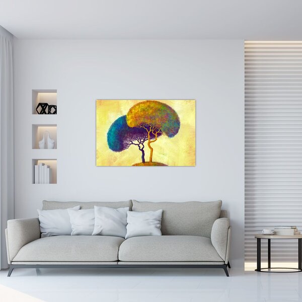 Slika - Drveće na brdu (90x60 cm)