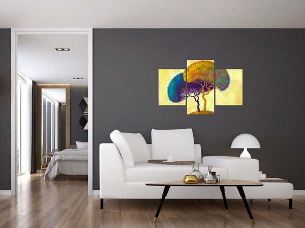 Slika - Drveće na brdu (90x60 cm)