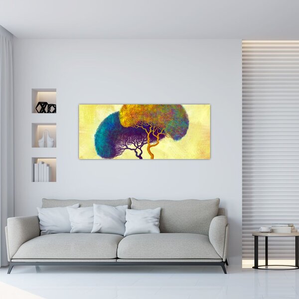 Slika - Drveće na brdu (120x50 cm)