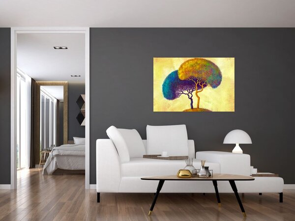Slika - Drveće na brdu (90x60 cm)