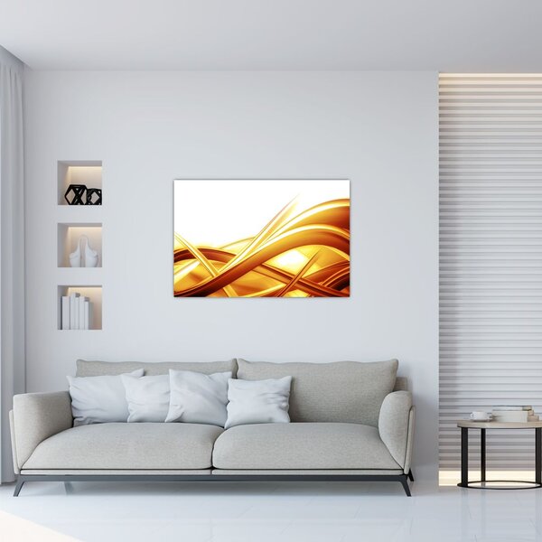 Slika -Žuta apstrakcija (90x60 cm)