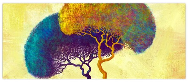 Slika - Drveće na brdu (120x50 cm)