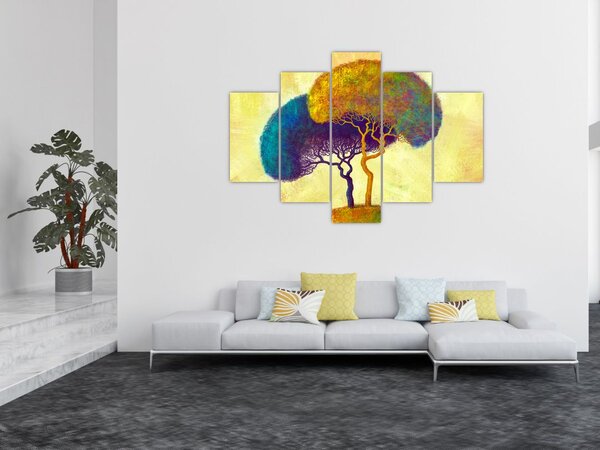 Slika - Drveće na brdu (150x105 cm)