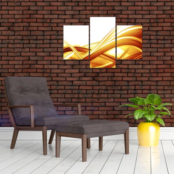 Slika -Žuta apstrakcija (90x60 cm)
