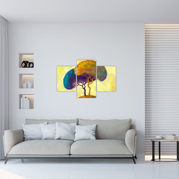 Slika - Drveće na brdu (90x60 cm)