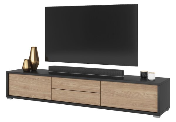 TV stolić Fiora 39 (antracit + hrast uljani)