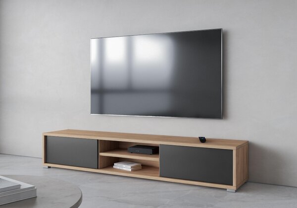 TV stolić Fiora 40 (hrast uljani + antracit)