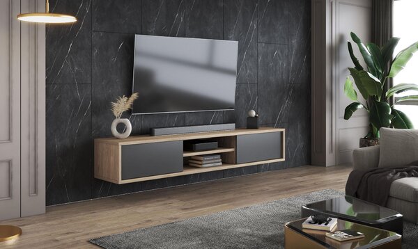 TV stolić Fiora 40 (hrast uljani + antracit)