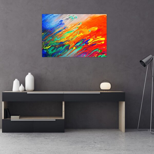 Slika - Apstrakcija u boji (90x60 cm)