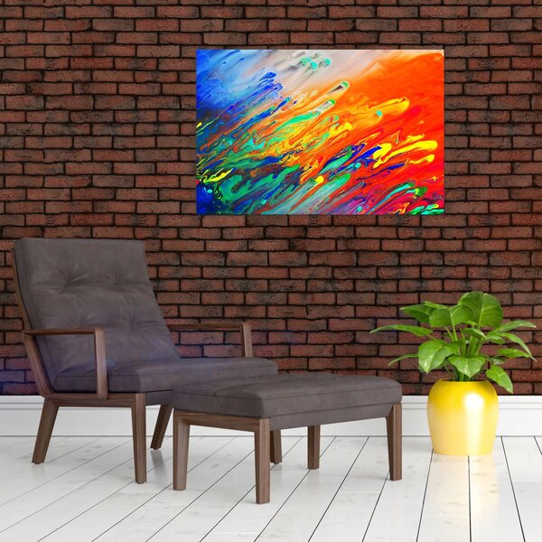 Slika - Apstrakcija u boji (90x60 cm)