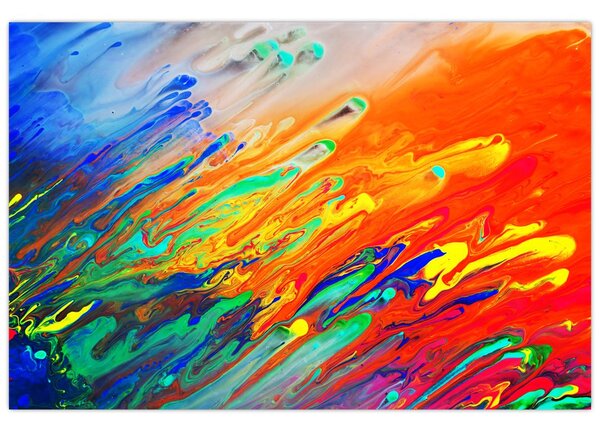 Slika - Apstrakcija u boji (90x60 cm)