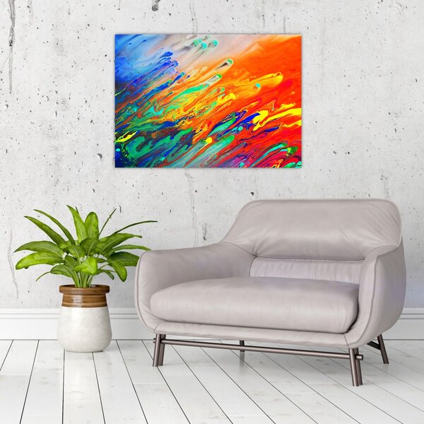 Slika - Apstrakcija u boji (70x50 cm)
