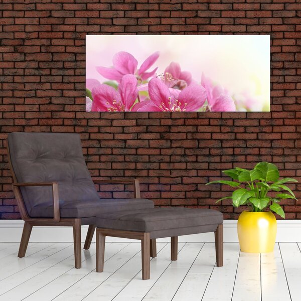 Slika - Ružičasto cvijeće (120x50 cm)