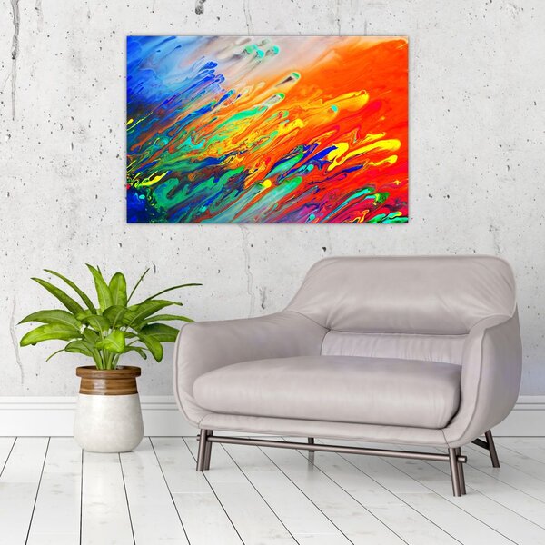Slika - Apstrakcija u boji (90x60 cm)