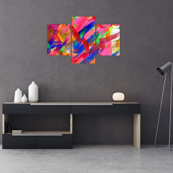 Slika - Apstrakcija u boji (90x60 cm)
