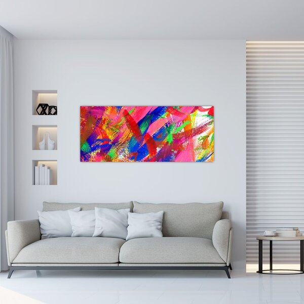 Slika - Apstrakcija u boji (120x50 cm)