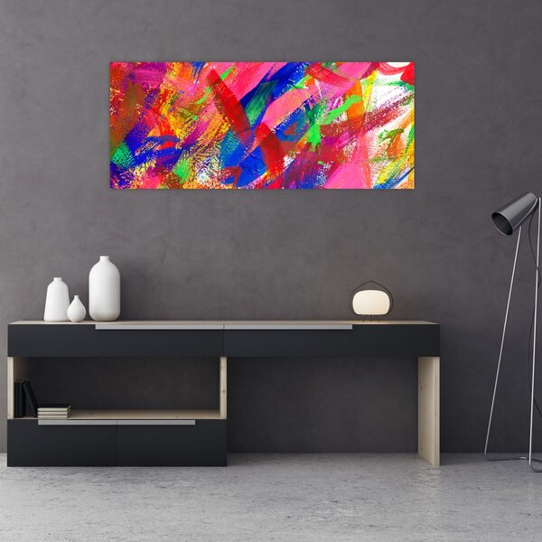 Slika - Apstrakcija u boji (120x50 cm)