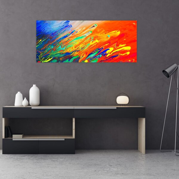 Slika - Apstrakcija u boji (120x50 cm)
