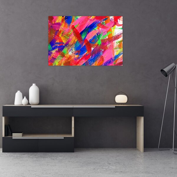Slika - Apstrakcija u boji (90x60 cm)