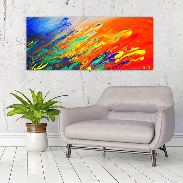 Slika - Apstrakcija u boji (120x50 cm)