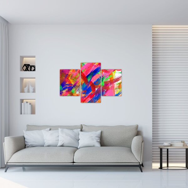 Slika - Apstrakcija u boji (90x60 cm)