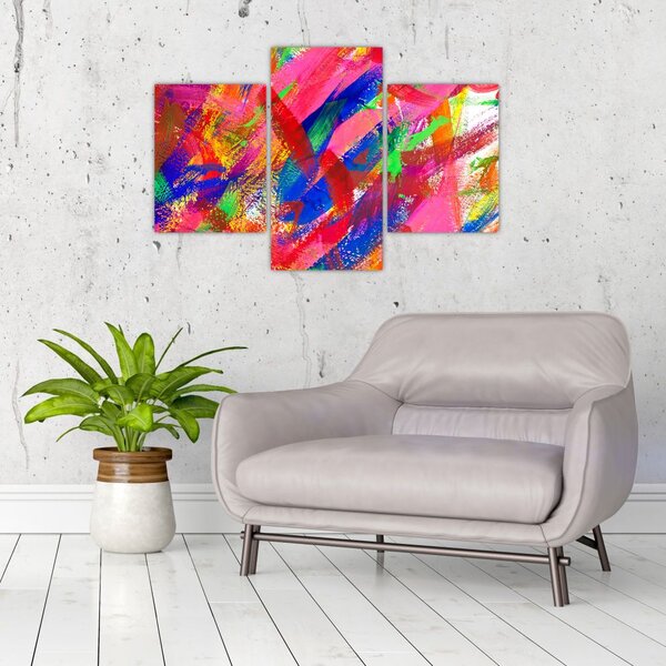 Slika - Apstrakcija u boji (90x60 cm)