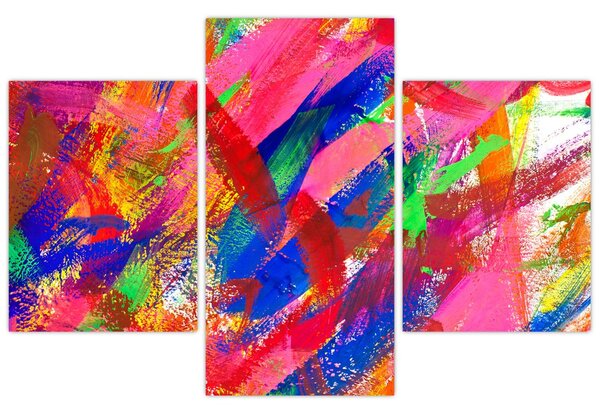Slika - Apstrakcija u boji (90x60 cm)