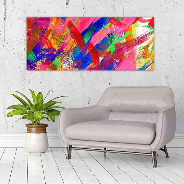 Slika - Apstrakcija u boji (120x50 cm)