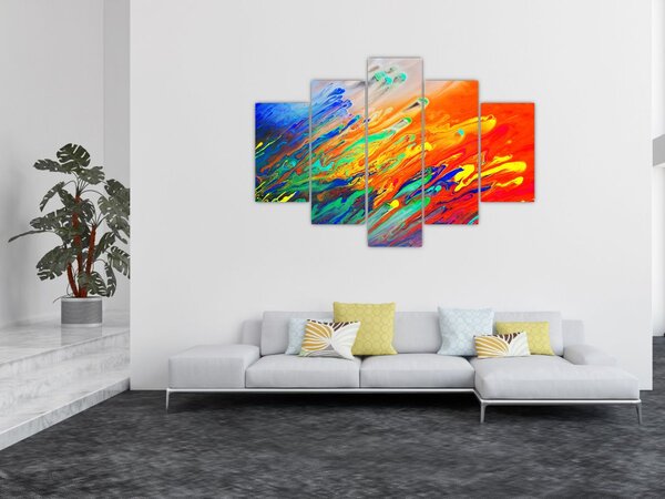 Slika - Apstrakcija u boji (150x105 cm)