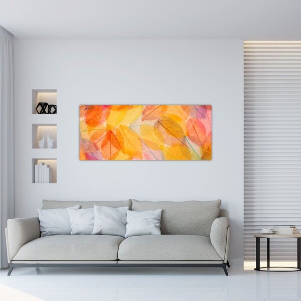 Slika - Pozadina sa jesenskim lišćem (120x50 cm)