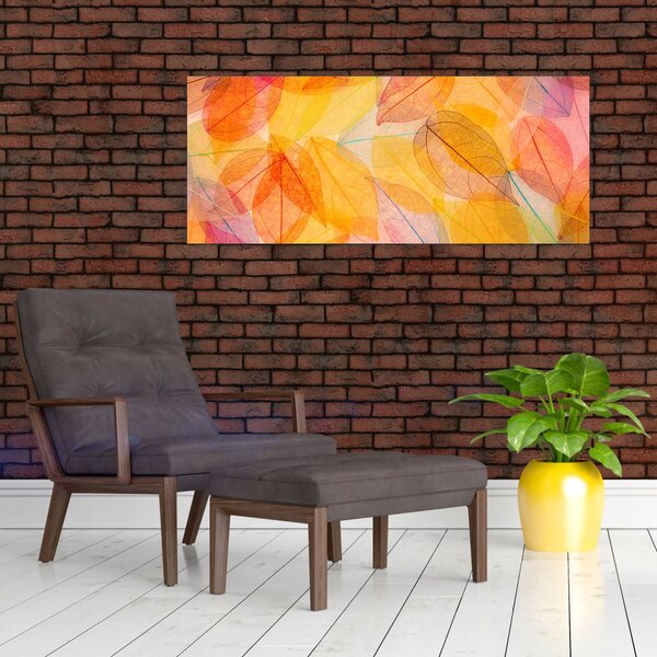 Slika - Pozadina sa jesenskim lišćem (120x50 cm)