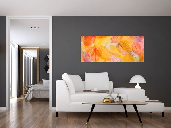 Slika - Pozadina sa jesenskim lišćem (120x50 cm)