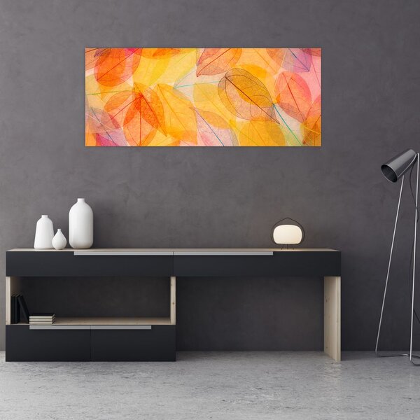 Slika - Pozadina sa jesenskim lišćem (120x50 cm)