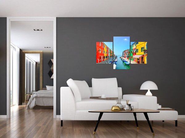 Slika - Otok Burano, Venecija, Italija (90x60 cm)
