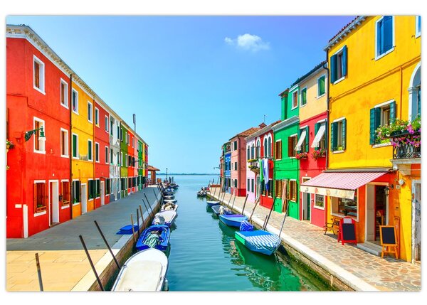 Slika - Otok Burano, Venecija, Italija (90x60 cm)