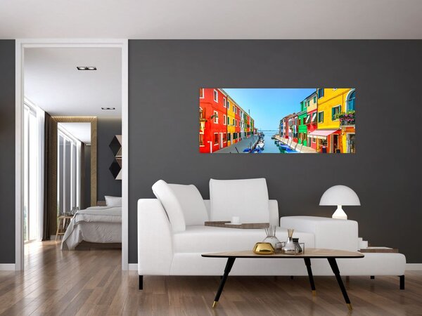 Slika - Otok Burano, Venecija, Italija (120x50 cm)