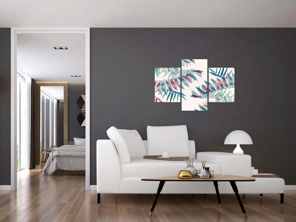 Slika - Tropsko lišće (90x60 cm)