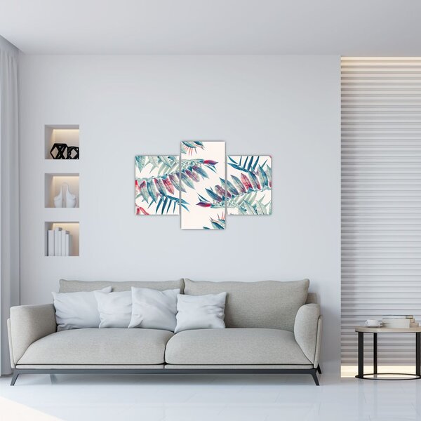 Slika - Tropsko lišće (90x60 cm)