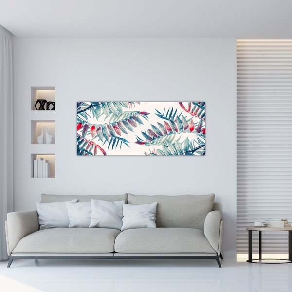 Slika - Tropsko lišće (120x50 cm)