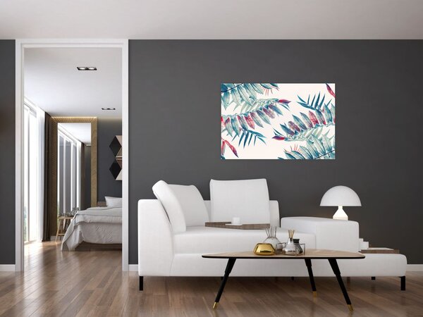 Slika - Tropsko lišće (90x60 cm)