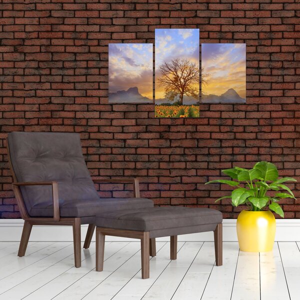 Slika - Pejzaž sa suncokretima (90x60 cm)