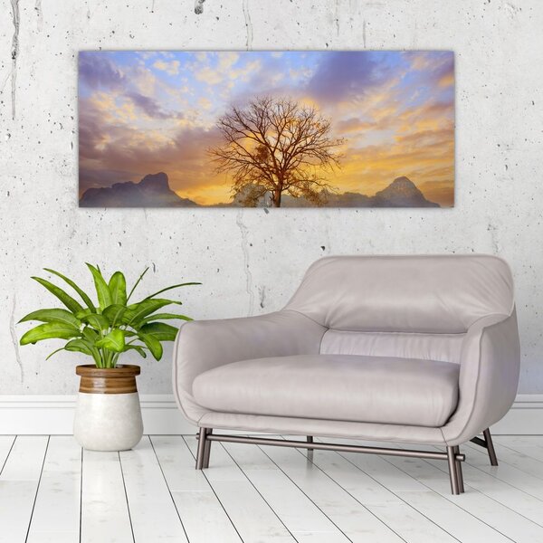 Slika - Pejzaž sa suncokretima (120x50 cm)