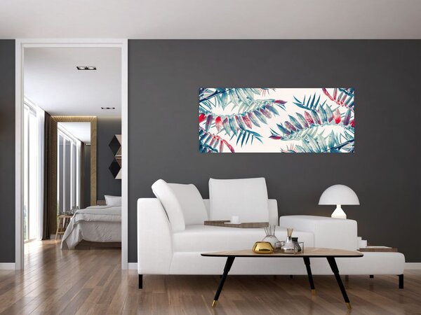 Slika - Tropsko lišće (120x50 cm)